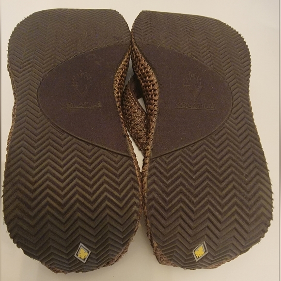 🟡VOLATILE Island Platform Wedge Sandals (8 Womens, Brown) - Picture 9 of 11